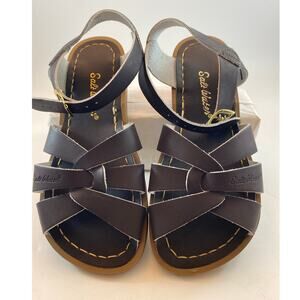 NIB Salt Water Sandals by Hoy Original Water Friendly Brown Leather Kids Size 2